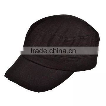 Washed Cotton Twill Charcoal and Black Manufactures Caps Military photo-4