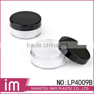 Round black mineral 5g empty cosmetic powder jar