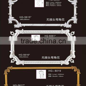 polyurethane pu foam elegant corner and frames wall decorative moulding