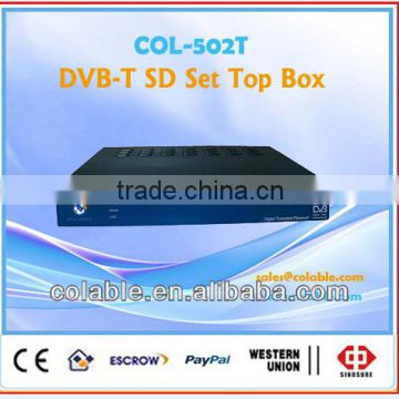 digital tv device SD DVB-T set top box, dvbt cofdm box receiver