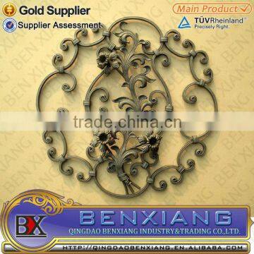 Qingdao decorative wrought iron gates metal rosettes