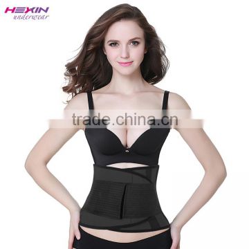 Fitness Black Nylon Sport Waist Trimmer Slimming Body Shaper Belt