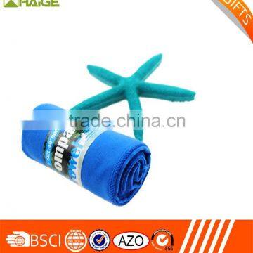 Promotional multi-functional microfibre beach towel