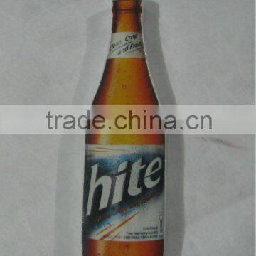 Beer bottle shape compressed towel