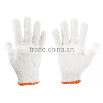 7 Gauge Household Protective White Cotton Work Gloves