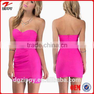 2016 designer-one-piece-party-dress off shoulder Backless Pleated evening Dress