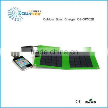 Folding solar panel 5W Guangzhou foldable solar panel solar panelcharger OS-OP052B outdoor solar charger