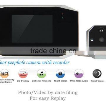 3.5 inch display Night Vision Digital Peephole door viewer with camera