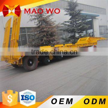 ODM factory solar light tower leaf spring 3 axle flatbed semi trailer in African