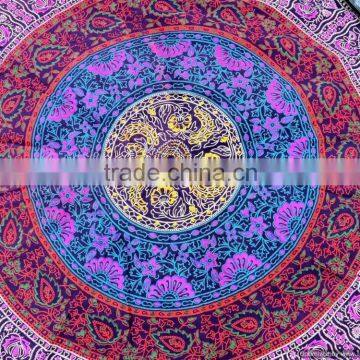 Indian Tapestry Mandala Round Roundie Yoga Mat Beach Throw Hippie Mandala Round Throw Beach Roundie Tapestry Beach Roundie Round photo-2