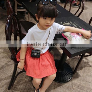 Custom Fashion Hollow Sleeve Design Soft Cotton Kids Blank T-shirt