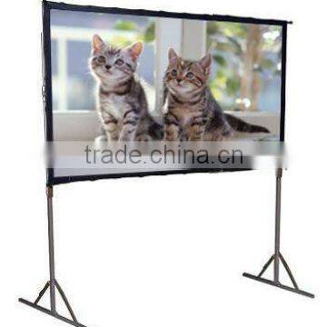 Format 16:9 150 inch Fast fold projection screen/portable projector screen/big size projection screen