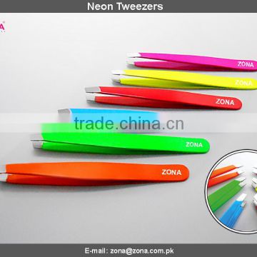 Slant Neon Tweezers / Get Eyebrow Tweezers Under Your Brand Name From Zona Pakistan