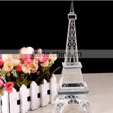 Transparent Beautiful Crystal Eiffel Tower For Paris Souvenirs