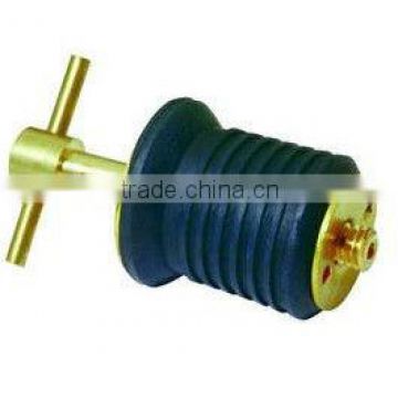 Brass Rubber Compression Boat T Handle Drain Plug