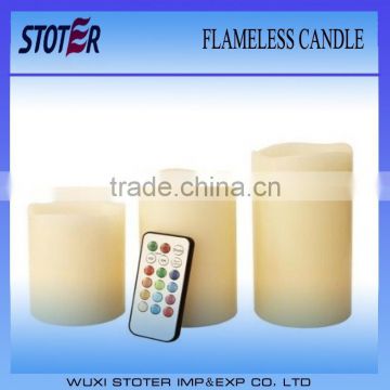 cheap LED candle with timer/flameless candle remote