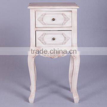 Rustic Furniture Bedside Table Night Stand Cheap White Nightstand photo-3