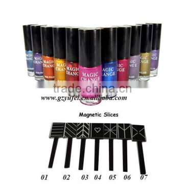 Hot selling 3d magic nail polish with 100 colors