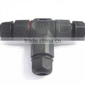 IP67 T junction wire distributor T type waterproof connector