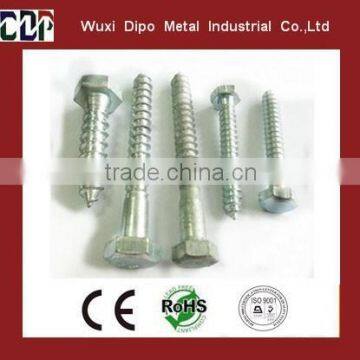 Grade 4.8 DIN571 Carbon Steel Hexagonal Head Wood Screw