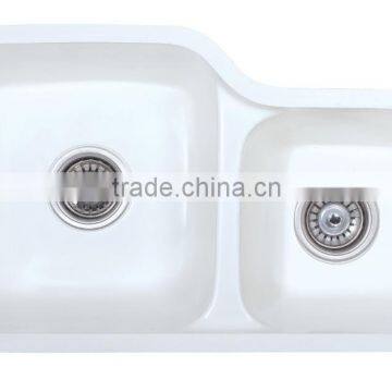 Acrylic Solid Surface Kitchen Sink, ,resin Stone Sink, Double Bowl Kitchen Sink photo-1