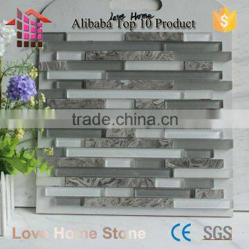 2016 Newest Design Glass Stone Strip Mosaic
