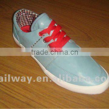 PU upper vulcanized shoe for men