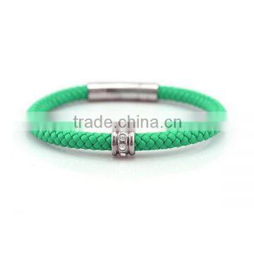 bradied plain leather bracelet for engraving