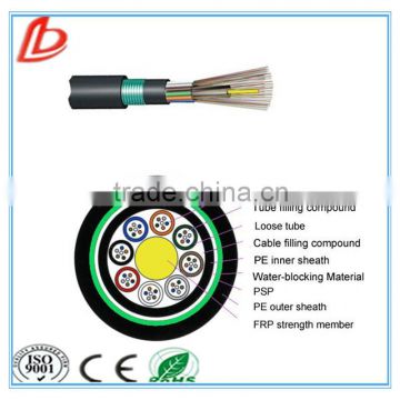 8 core GYFTY53 Non-metallic Strength Member armored Cable, GYFTY53 fiber optic cable