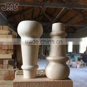 Wholesale high quality turned wood furniture parts