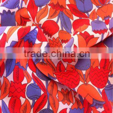 100% polyester fabric of imitate crepe de chine used for women clothing