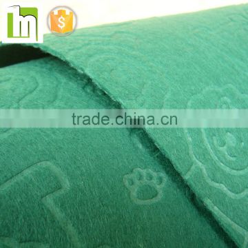 embossed roofing felt 100% polyester needle felt/embossed non woven fabric felt