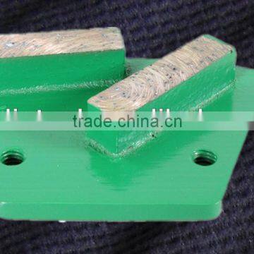 Grinding plate with Straight Diamond segments