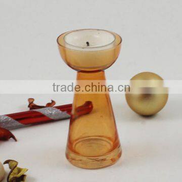 2016 Christmas Decoration heat resistant glass candle holder and birthday party decorations candle holder