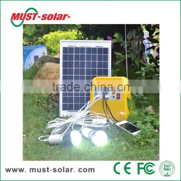 10W solar lighting system for indoor and outdoor