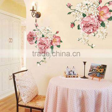 Manufacturer Removable Vinyl Decal Wall Waterproof Stickers Flowers