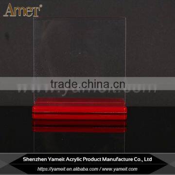 China Wholesale Custom Size Eco-friendly Acrylic Menu Holder photo-4