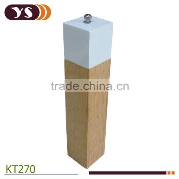 wholesale new style pepper mill set with white coating