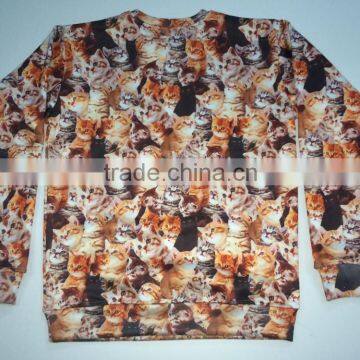 2015 fleece sweatshirts hoodie with 3d printing