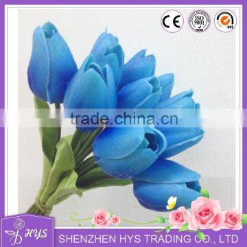 Artificial Tulips Bouquet Blue Tulip Flowers Decorative Artificial Flowers Making