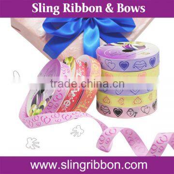 2014 Cute Custom Printed Grosgrain Ribbon