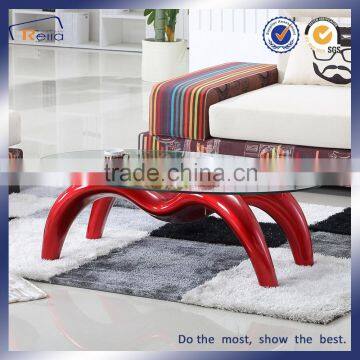 MORDEN SIMPLE GLASS TEA TABLE fabric glass Msharp SPIDER