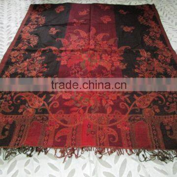 WEIVED STOLE SILK & WOOL photo-2