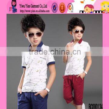 New Design Cotton Sport Style Boy Set Boutique Store Short Summer Wholesale Children Clothes Fashion