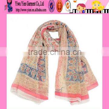 Custom Thin Printed Lace Scarf Wholesale Winter Top Quality Fashion Cheap Long Magic Scarf