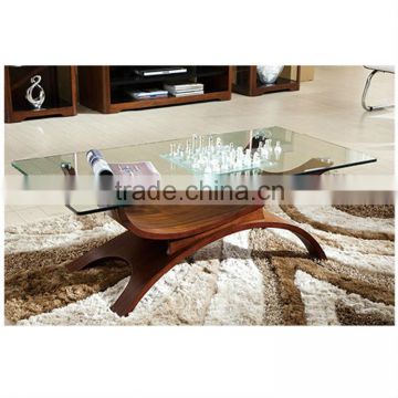 2014 wooden curve coffee table