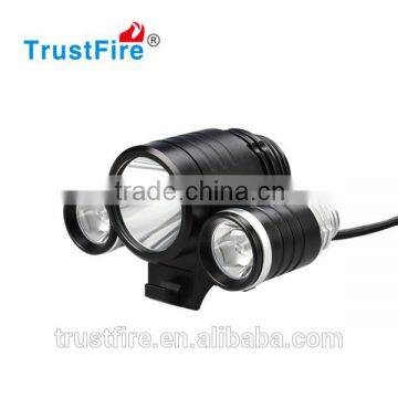 Bicycle flashlight mount, bicycle flash light , led bike lights using one CREE XM-L 2 light and two XPE-R2 lights,18650 battery