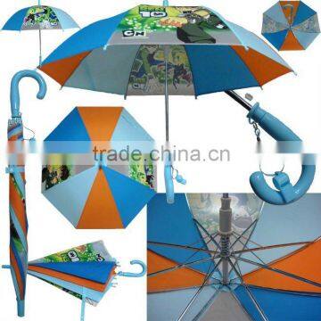 PVC transparent clear plastic umbrella with carton design