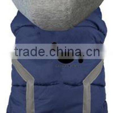 Best selling custom logo blue dog puffer vest clothes pets product12