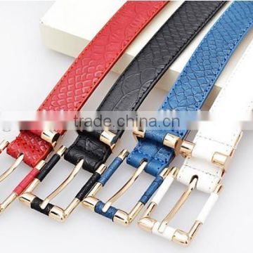 crocodile genuine leather belt and leather